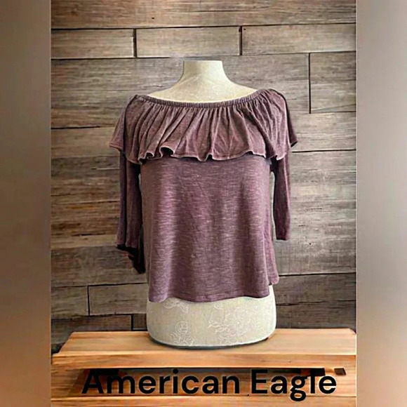 American Eagle 🦅‎ off the shoulder top - Picture 2 of 8